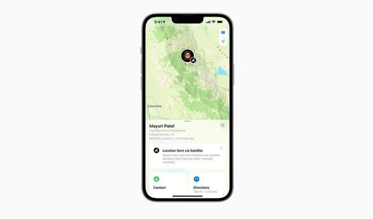 金波乡苹果14维修分享iPhone14系列中 FindMy功能通过卫星分享位置方法教程 