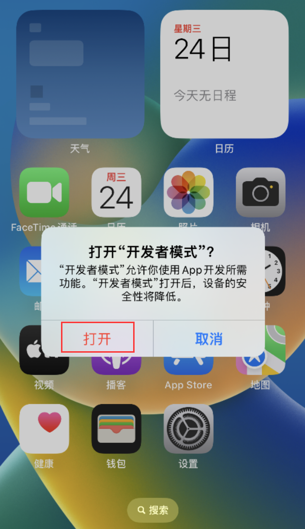 金波乡苹果手机维修分享如何打开开发者模式 